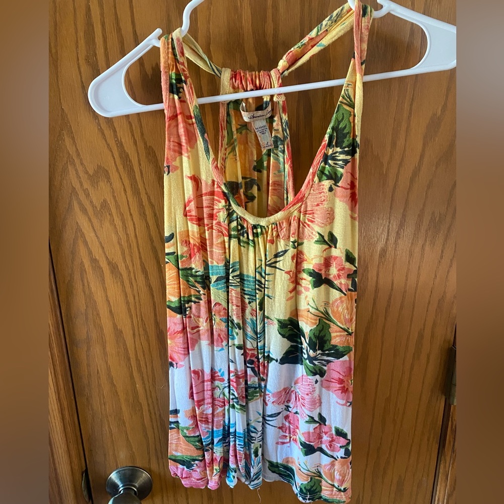 American Rag Cie Hawaiian blouse/ tank
